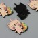Decor for the creativity of the felt shine "Cat Unicorn" 5x4 cm