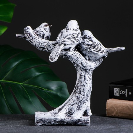 Figure "Three Birds on a branch" 24x8x23cm-2