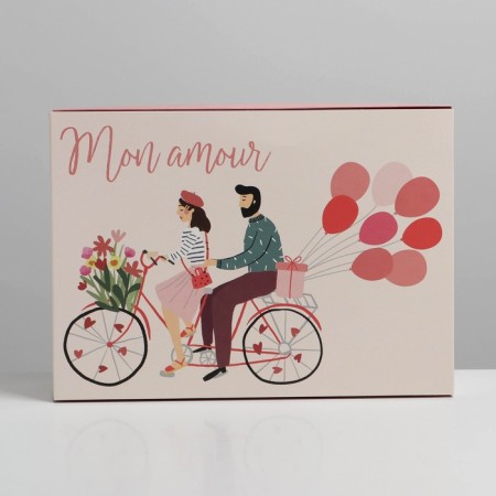Gift folding box, packaging, "love", 25 x 18 x 10 cm-2