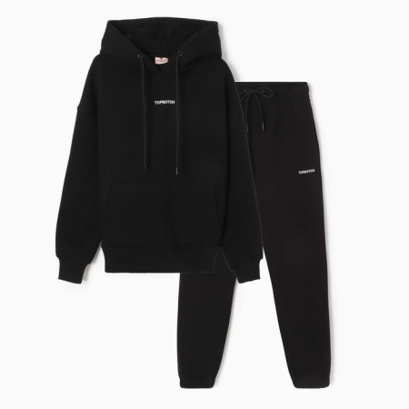 Women's costume (sweatshirt/pants), black color, size 44 (m)-2