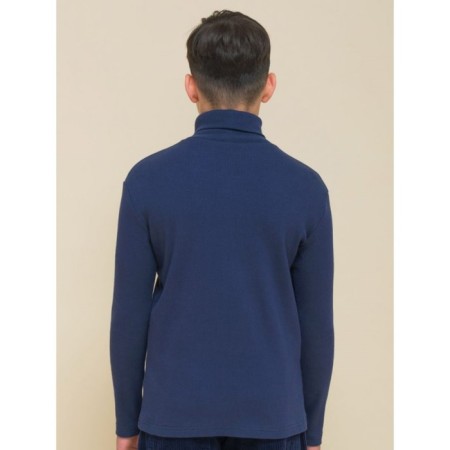 Turtleneck for a boy Pelican, height 116 cm, dark blue color-1