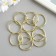 Rings for creativity (for photo albums) "gold" int. D = 2.6 cm external. D = 3 cm set 10 pcs 536458