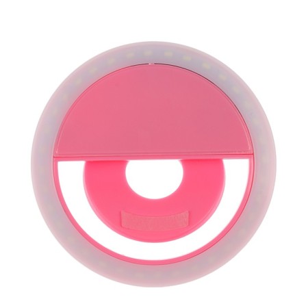 LED ring lamp for Luazon Aks-06, 3 modes, 80 mAh, pink-5