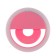 LED ring lamp for Luazon Aks-06, 3 modes, 80 mAh, pink