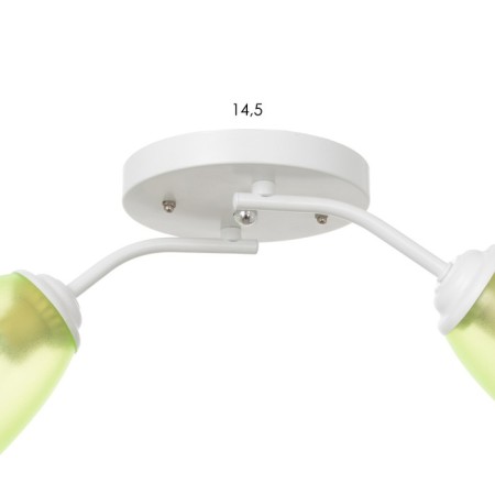 Onyx chandelier 2x15W E27 white-green 50x15x15cm Bayerlux-5