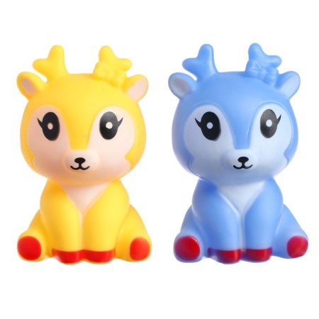 A set of rubber toys for the bathtub "deer", 2 pcs, color mix, crush me