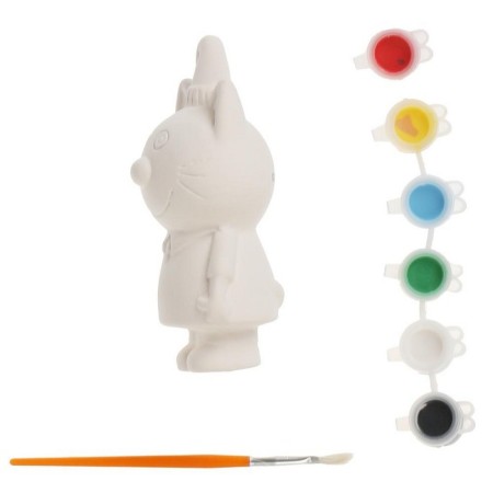 Set for children's creativity Figure for the painting "Three cats" (paints, brush)-2
