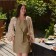 Apron Ethel Kitchen 60x70 cm, col. Beige, 100% HL, sarzha 250 g/m2
