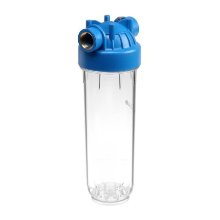 The Aquabrait filter case is ABF-1044, 3/4, for cold water, a key and fasteners, a transparent-1