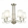 Ceiling EVOLUCE lamp. Sle111203-05. Bergamo. 5x40 W, E14, 66x66x50 cm, Nickel color, transparent