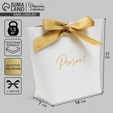 Gift package, packaging, Present, 14 x 17 x 7 cm