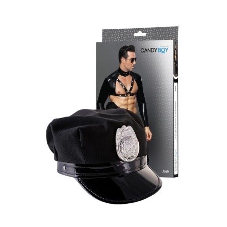 Candy Boy Josh Police Costume, Black Color, OS-3