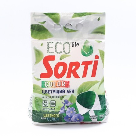 Washing powder sorti color "Blooming flax", automatic, 4 kg