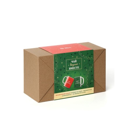 Gift set of "Fragrant tea drinking", tea 2 pcs x 50g., Mug 2 pcs.-7