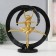 Souvenir Polystone "Gymnasts. Abstraction" Gold with black 25x7x27 cm