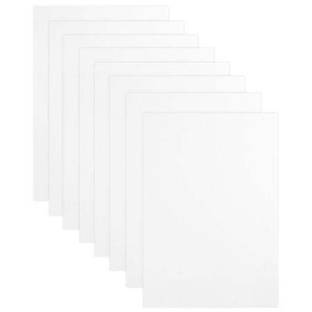 White cardboard, A4, 8 sheets, shared, one -way, in the folder, 210, g/m², cold heart-2