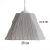 Obacound E27 Gray 28x28x19 cm
