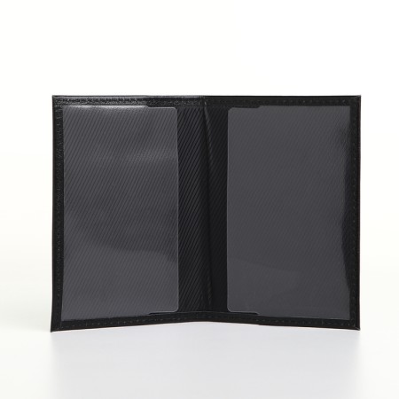 Covers for passport, textura, black color-4