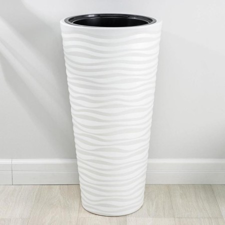 Kashpo for flowers with an insert "Oasis", 63 l (13 l), white color