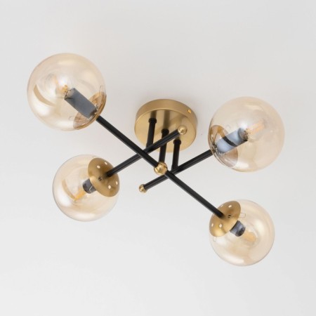 Ceiling chandelier Citilux "Pamela" CL144145, 4x40W, E14, colorful color-7