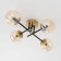 Ceiling chandelier Citilux "Pamela" CL144145, 4x40W, E14, colorful color