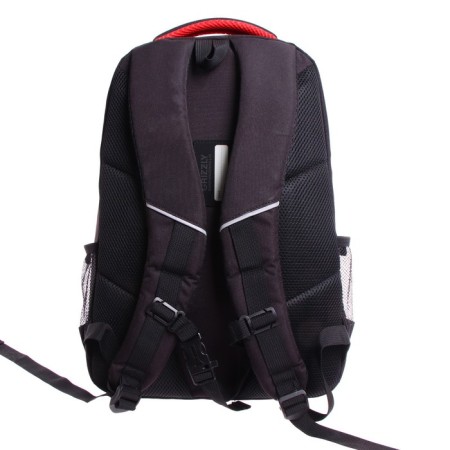 Youth backpack 45 x 32 x 23 cm, ergonomic back, laptop department, Grizzly 330, black RU-330-2_1-4