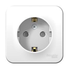Розетка SE Blanca, 16 А, 250 В, накладная, с з/к, шторки, IP20, белая, BLNRA011111