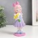 Souvenir Polystone "Boy/Girl with white flowers" mix 6.5x7x19.5 cm