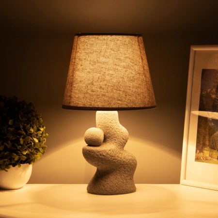 Traffic lamp with lampshade Risalux “Ridge”, 1 × 40 W, E27, Gray, Figure base, 20 × 20 × 32 cm-3
