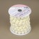 Pearls on threads, flat, 10 mm, 9 ± 1 m, milk color