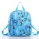 Baby backpack on lightning, external pocket, blue color