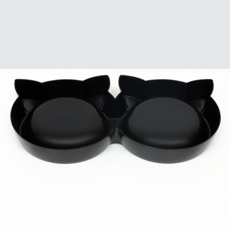 Plastic Double "cat" 27 x 14 x 3.5 cm, black-3