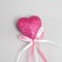 Decor for creativity "Heart" length 20 cm, raspberry