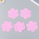 The workpiece of Foamiran "Flower Curly" 10x9.5 cm set 5 pcs. Pink bright