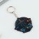 Key keychain wooden "Libra", space, 4.5 x 6 cm