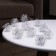 Girlynda “thread” dew 5 cm, with nozzles “snowballs”, IP20, silver thread, 10 LED, AAX2 batteries (not complete), glow warm white