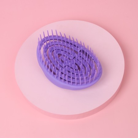 The comb is massage, oval, 11 × 7.2 cm, color mix-6