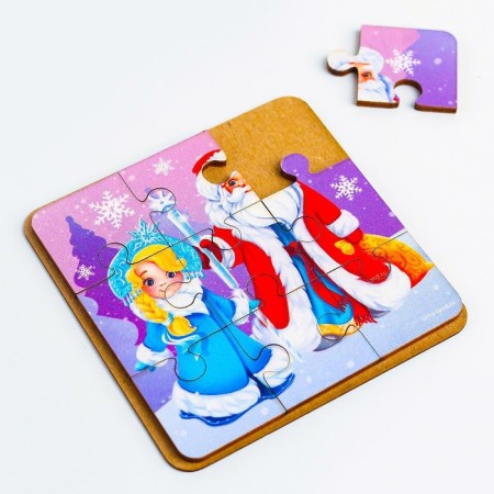 New Year's puzzle "New Year! Ded Moroz and Snegurochka"-2