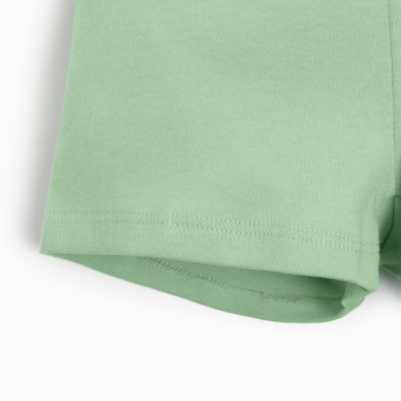 Kidsa (sweatshirt, shorts) minku, green color, height 86-92 cm-9