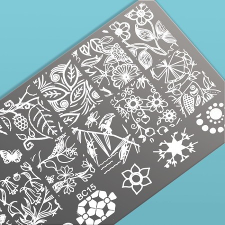 Stamping disk Metal "Patterns", 12 × 6 cm-3