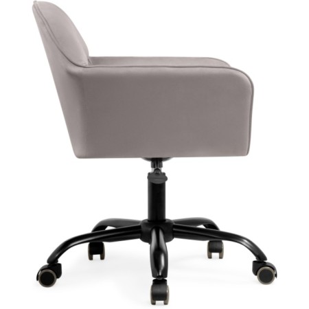 Computer chair Anco Plastic/velor, black/gray 63x60x77 cm-2