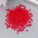 Glass 8/0 "Matte translucent. Scarlet" 10 g