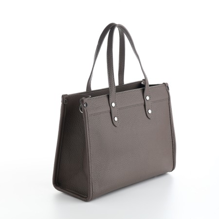 Women's bag with lightning, Textura, average size, brown color-2