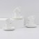 Service Porcelain TeaX ILONA, 12 items: 6 cups 200 ml, 6 saucers, white color