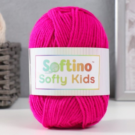 Yarn 100% acrylic "Softy Kids" 90m ± 5m 50 g color 13 red-violet