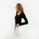 Women's longliva Minaku: Basic Line Black Color, Rr. 44
