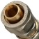 Connecting coupling stout SFS-0005-000020, D = 20 x 20 mm, for metal-plast. pipes, screw