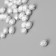 Beads for creativity plastic "East pattern" white-silver set 20 g 1x0.8x0.8 cm
