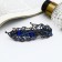 Clothing machine for hair "Marian" leaves, 9 cm, blue