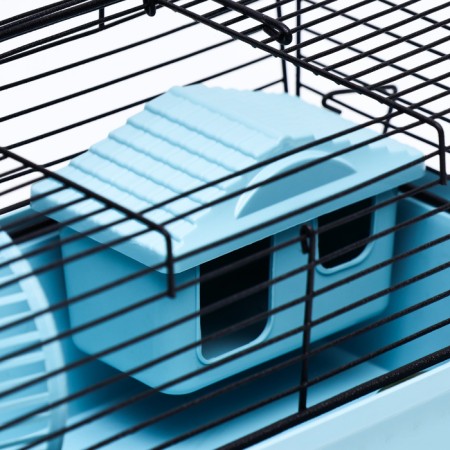 Mini cell for rodents "Pijon" No. 1, equipped, 27 x 15 x 13 cm, turquoise-4